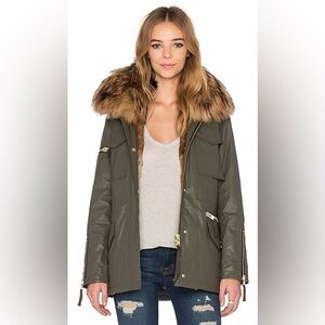 SAM The Kate Waxed Utility Jacket Army Green
